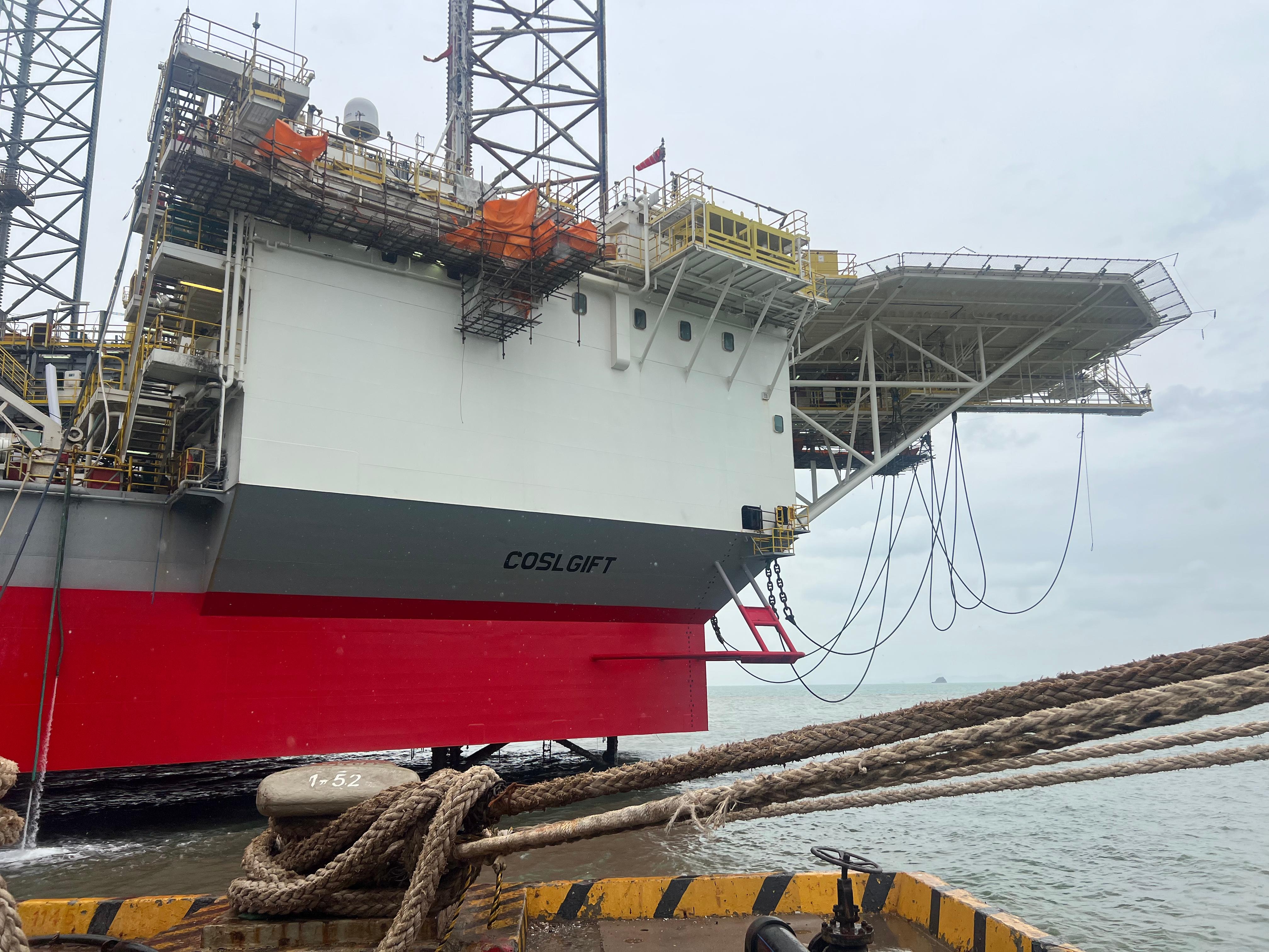 CNOOC GIFT helicopter deck CAP 437 inspection